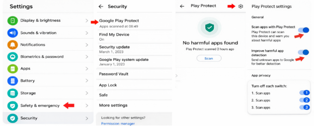 Android 13 Play Protect (E2)